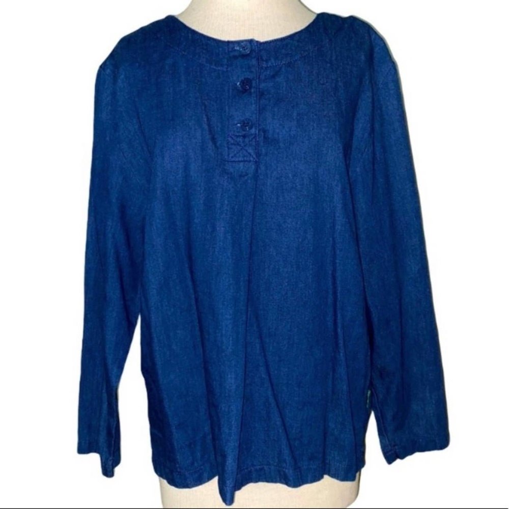 Neiman Marcus Small Blue Jean Shirt